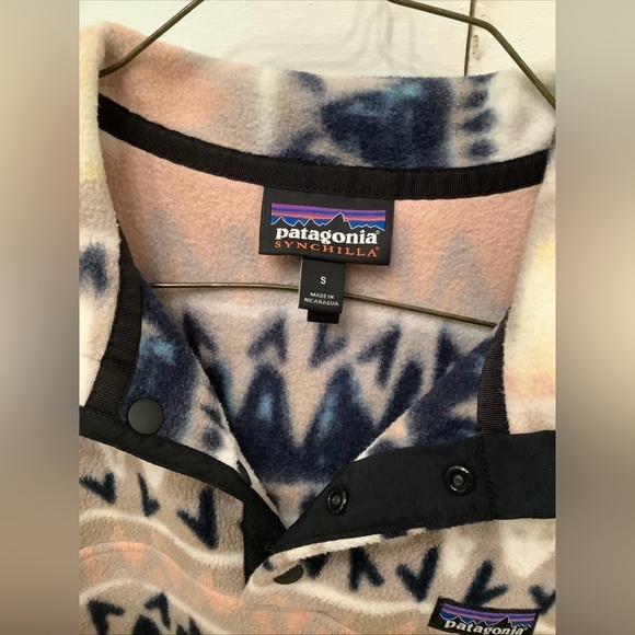 Patagonia Fleece Synchilla Snap-T Pullover Bandicoot Marrow Grey Small​​​ - Picture 6 of 10